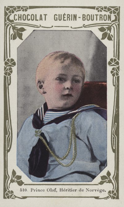 Príncipe Olaf, Heritier da Noruega (foto colorida) de French School