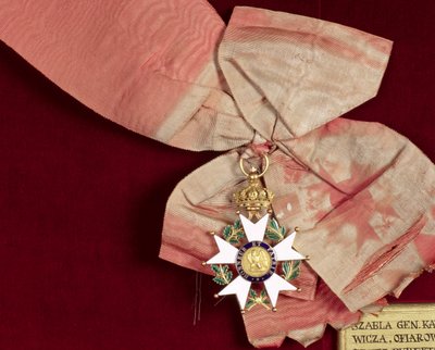 Príncipe Poniatowskis (1763-1813) Grã-Cruz com a fita da Legião de Honra, 1811 (ouro com esmalte branco e verde) de French School