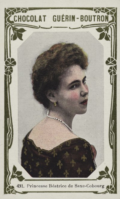 Princesa Beatriz de Saxe-Coburgo (foto colorida) de French School