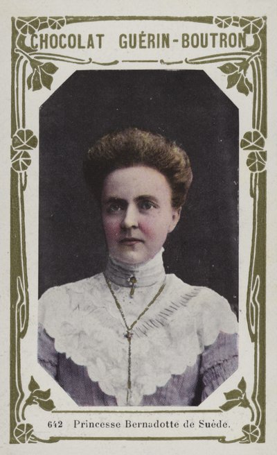 Princesa Bernadotte da Suécia (foto colorida) de French School