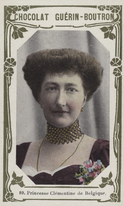 Princesa Clementina da Bélgica (foto colorida) de French School