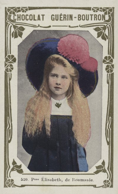 Princesa Elisabeth, da Romênia (foto colorida) de French School