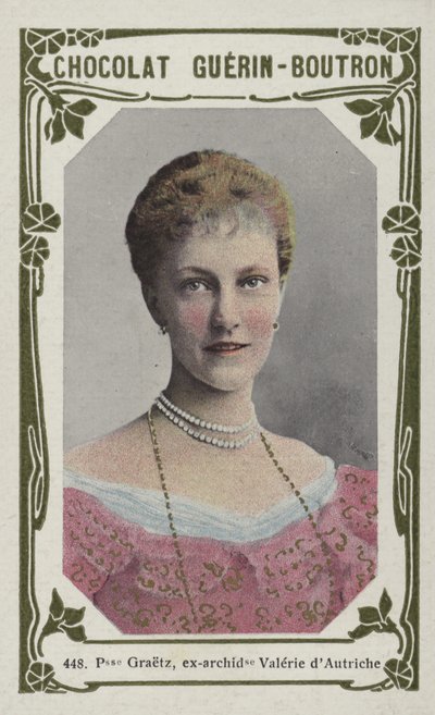 Princesa Graetz, antiga arquiduquesa Valerie da Áustria (foto colorida) de French School