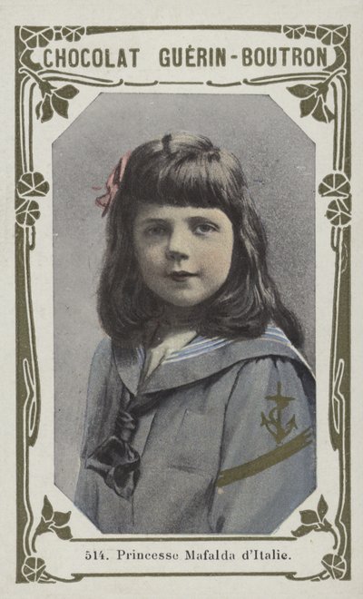 Princesse Mafalda dItalie (foto colorida) de French School