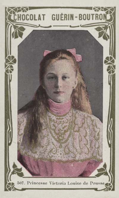 Princesa Victoria Louise da Prússia (foto colorida) de French School