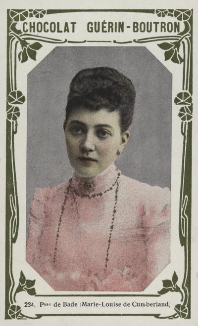 Princesa de Baden, Marie-Louise de Cumberland (foto colorida) de French School