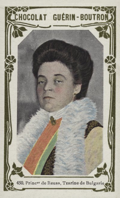 Princesa de Reuss, Tzarine da Bulgária (foto colorida) de French School