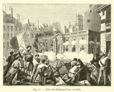 Tomando Chateau-deau, em 1848 de French School