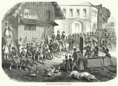 Procissão de Gustav Struve e republicanos alemães, Revolução de 1848 de French School