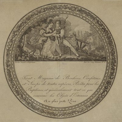 Rótulo de produto para uma confeitaria francesa de French School
