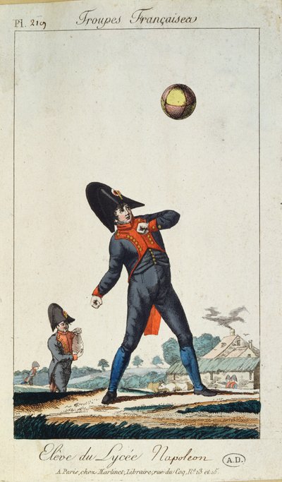 Aluno do Liceu Napoleão, de Troupes Francaises, c.1805 de French School