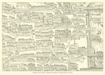 Bairro Greve, fragmento do Plano da Tapeçaria da Cidade de French School