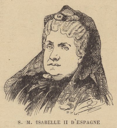 Rainha Isabella II da Espanha de French School