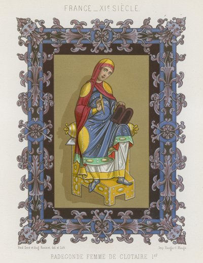 Radegund, esposa de Chlothar I de French School