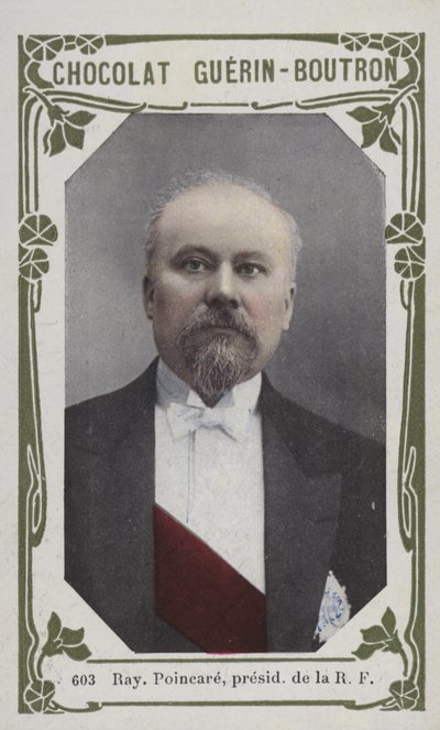 Raymond Poincaré, Presidente da República Francesa (foto colorida) de French School