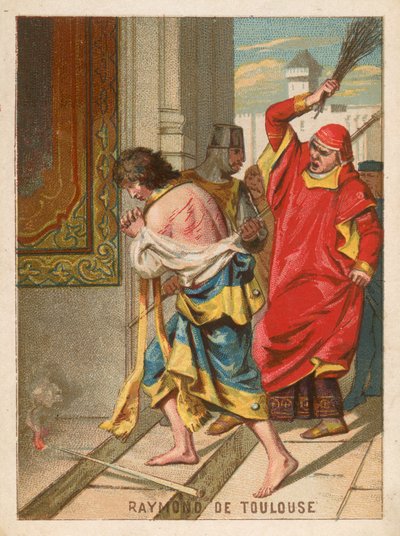 Raymond de Toulouse sendo espancado na Anatólia de French School