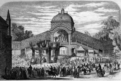 Cerimônia Religiosa - 15 de agosto de 1858: Missa da Celebração da Assunção no altar dos Pelerins de Santa Ana d