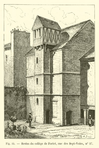 Restos do Fortet College, rue des Sept-Voies, nº 27 de French School