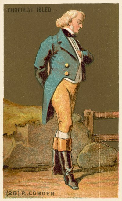 Richard Cobden, político inglês (chromolitho) de French School
