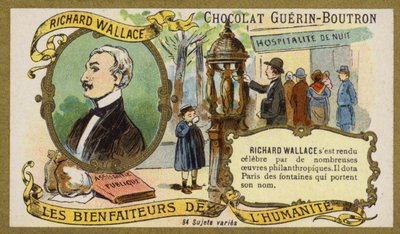 Richard Wallace, colecionador de arte e filantropo inglês (chromolitho) de French School