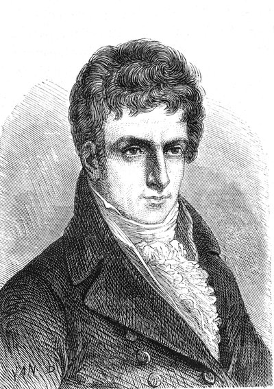 Robert FULTON (1765-1815), engenheiro e inventor americano (barco a vapor). de French School