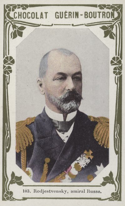 Rodjestvensky, almirante russo (foto colorida) de French School