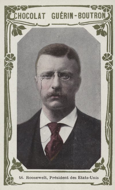 Roosewelt, presidente dos Estados Unidos (foto colorida) de French School