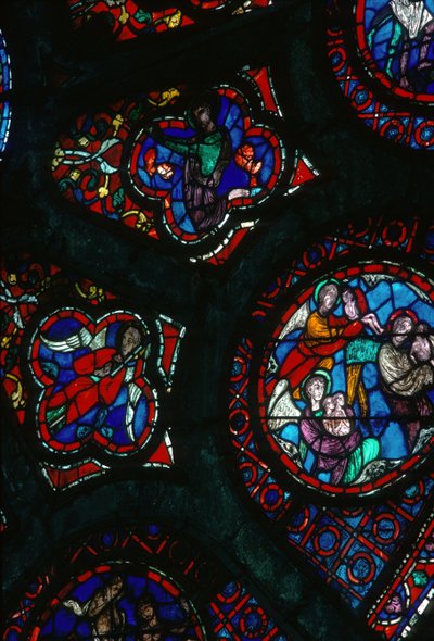 Detalhe da janela rosa de French School