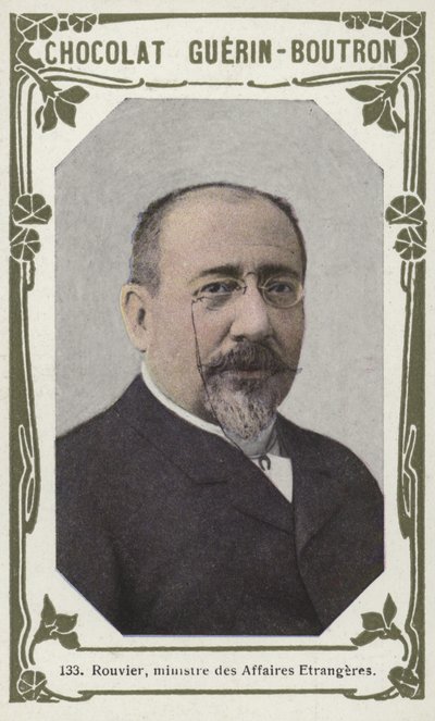 Rouvier, Ministro dos Negócios Estrangeiros (foto colorida) de French School