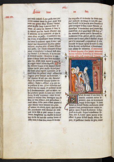 Royal Ms 16 g VI f.347v Coroação do Rei Ricardo I, ilustração de 