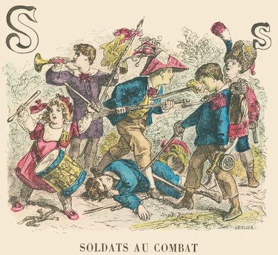 S: Soldados em combate de French School