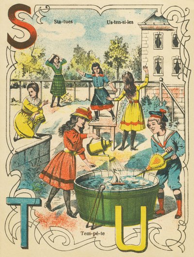 STU: estátuas, tempestades, utensílios de French School