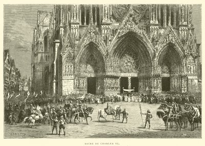 Coroação de Carlos VI (gravura) de French School