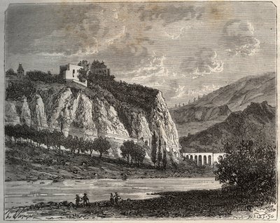 Saint-Paul-en-Cornillon (Saint Paul en Cornillon) - Loire, na região de Rhone-Alpes - gravura em "La France illustree: geography, history, statistical administration" de V.-A. Malt-Brown. 1884 de French School