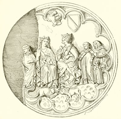 Saint Louis e Blanche de Castela de French School