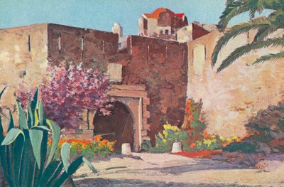 Saint Tropez: A cidadela (litografia a cores) de French School