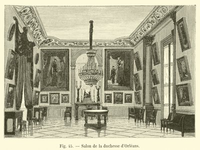 Salão da duquesa de Orleans de French School