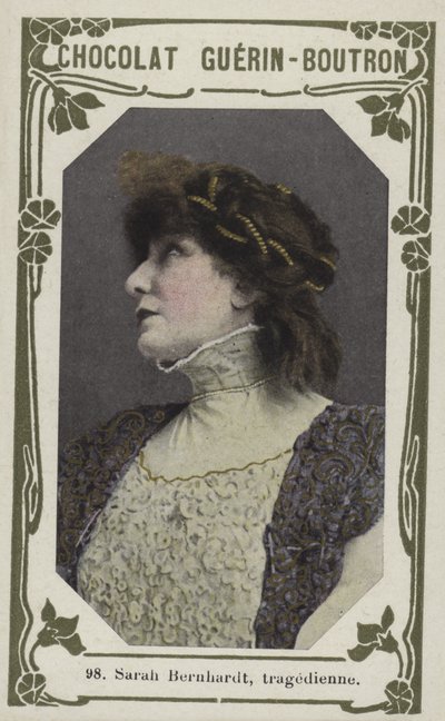 Sarah Bernhardt, tragédia (foto colorida) de French School