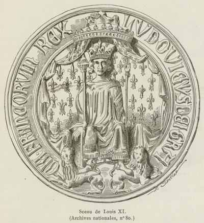 Selo de Luís XI (gravura) de French School