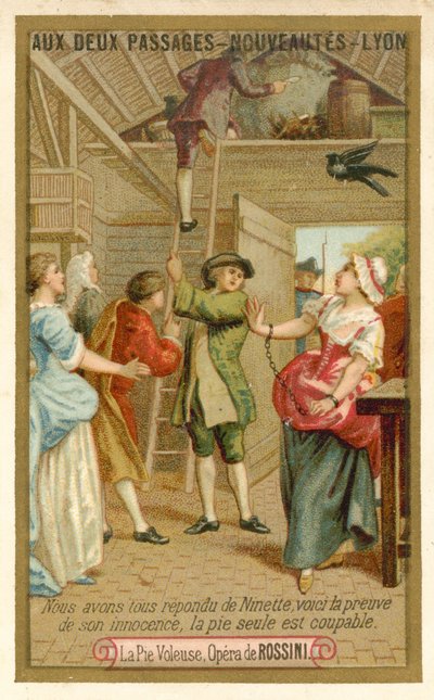 Cena do ladrão pega (The Thieving Magpie), de Gioachino Rossini de French School
