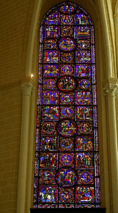 Cena da vida de St. Martin, Catedral de Chartres de French School