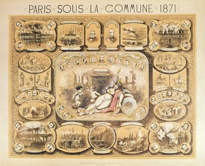 Cenas da Comuna de Paris, 1871 de French School