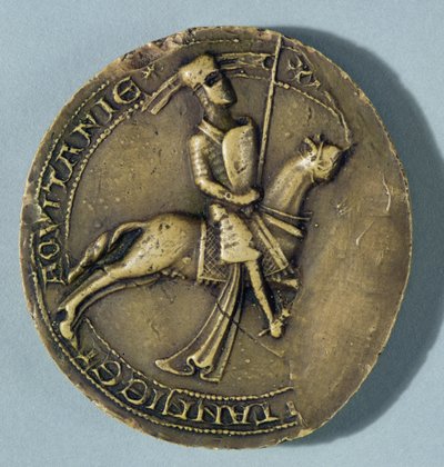 Selo de Arthur I (1187-1203) Duque da Bretanha de French School
