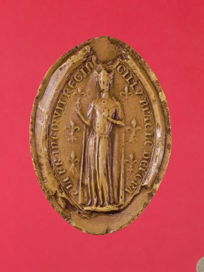 Selo de Branco de Castela (1188-1252) (cera) de French School