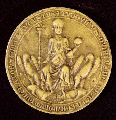 Selo de Luís IV de Baviere (1287-1347) do século XIII ao XIV de French School