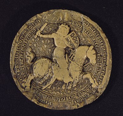 Selo de Luís I de Anjou (1339-84) Rei da Sicília, 1383 de French School
