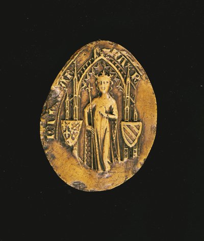 Selo de Marguerite da Borgonha (1290-1315) 1311 (cera) de French School