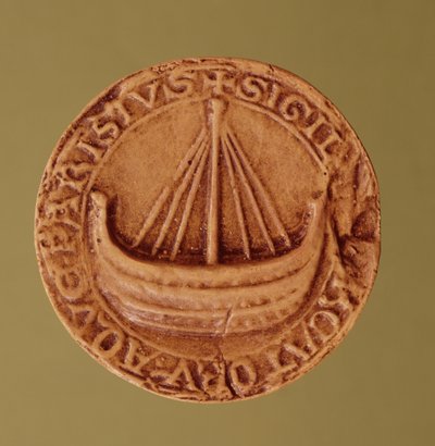 Selo da Hanse of Water Merchants, início do século XIII de French School