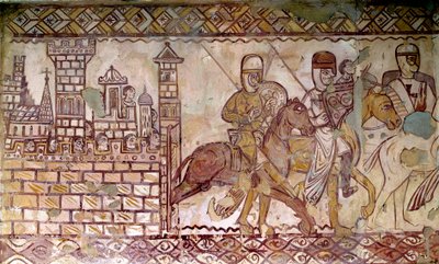 Segunda Cruzada (1147-1149): o início das Cruzadas. Fresco da capela de Cressac de French School