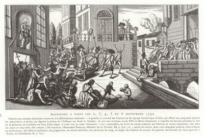 Massacres de setembro, Paris, Revolução Francesa, 1792 de French School